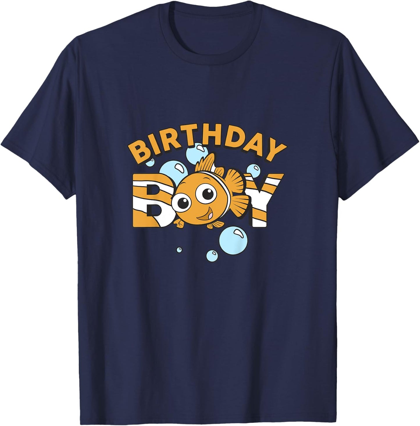 Kids Disney Pixar Finding Nemo Birthday Boy Cute Nemo Youth T-Shirt - T-Shirt | Navy