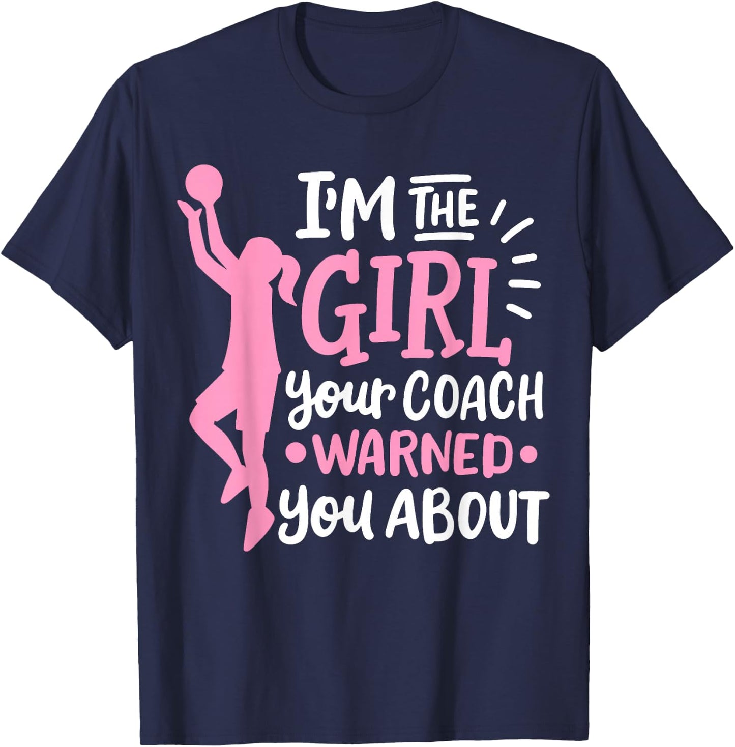 Basketball Girl T-Shirt - T-Shirt | Navy