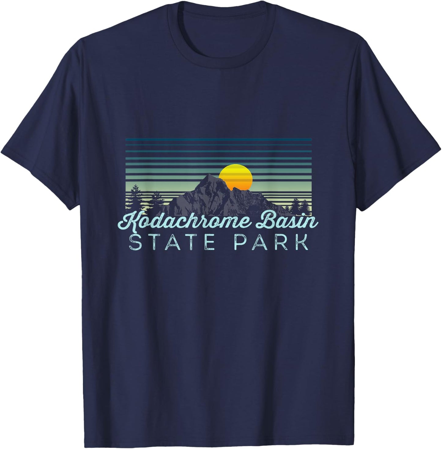 Kodachrome Basin State Park Retro Clothes & Gear - Souvenir T-Shirt - T-Shirt | Navy