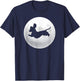 Dachshund Dachshund Silhouette Dog Retro Moon T-Shirt - T-Shirt | Navy