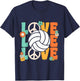 Volleyball Love For Teen Girls Women Cute Volleyball Lovers T-Shirt - T-Shirt | Navy