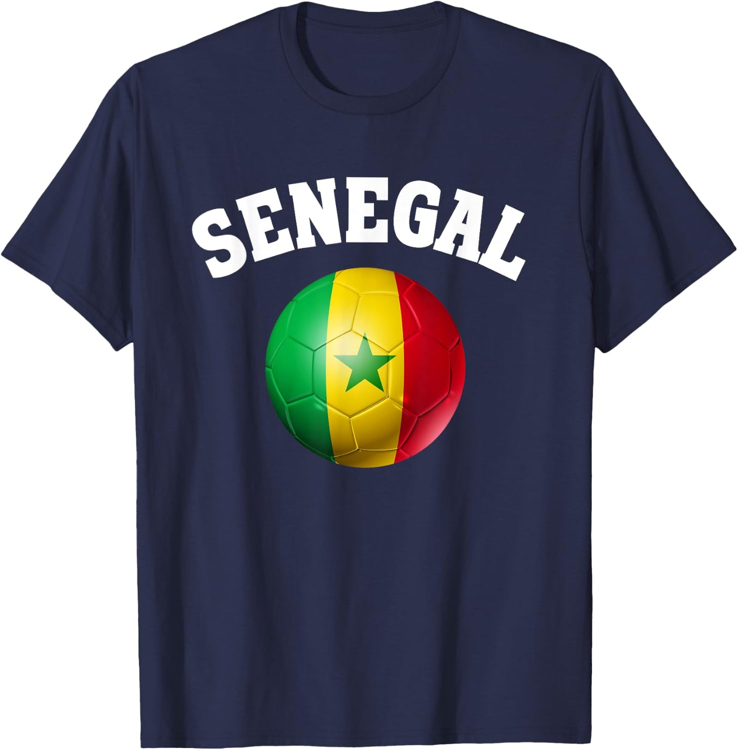 Vintage Senegal Soccer T-Shirt - T-Shirt | Navy