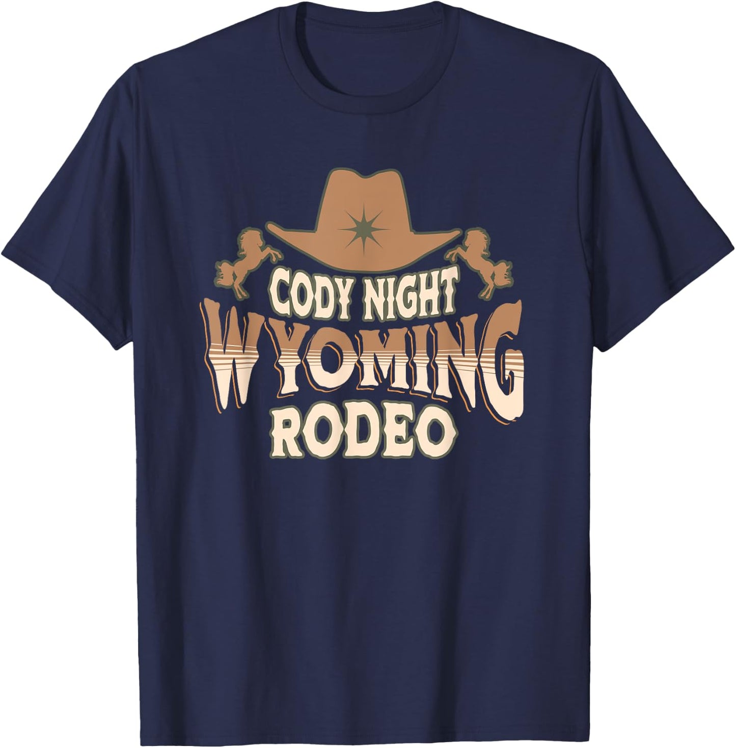 Cody Night Rodeo Wyoming T-Shirt - T-Shirt | Navy