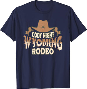 Cody Night Rodeo Wyoming T-Shirt - T-Shirt | Navy