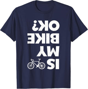Funny Cycling Women Kids Bicycle Cyclist Bike Riding T-Shirt - T-Shirt | Navy