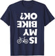 Funny Cycling Women Kids Bicycle Cyclist Bike Riding T-Shirt - T-Shirt | Navy