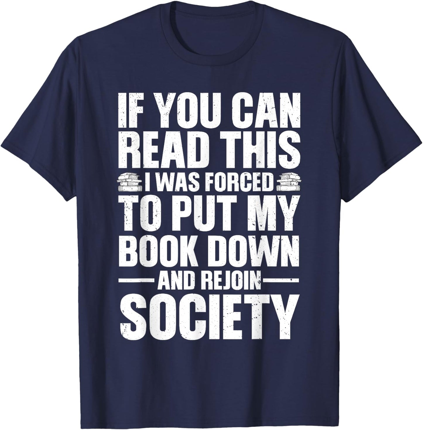 Funny Reading Design Women Book Nerd Reading Lovers T-Shirt - T-Shirt | Navy