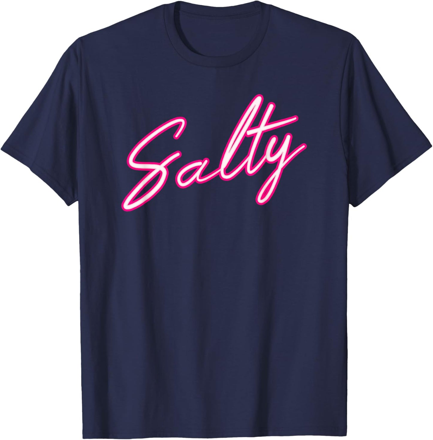 Salty Salty Funny Women T-Shirt - T-Shirt | Navy