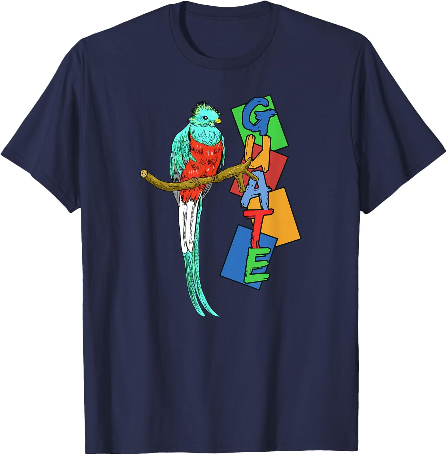 Guatemala Guate Quetzal National Bird Guatemalan T-Shirt - T-Shirt | Navy
