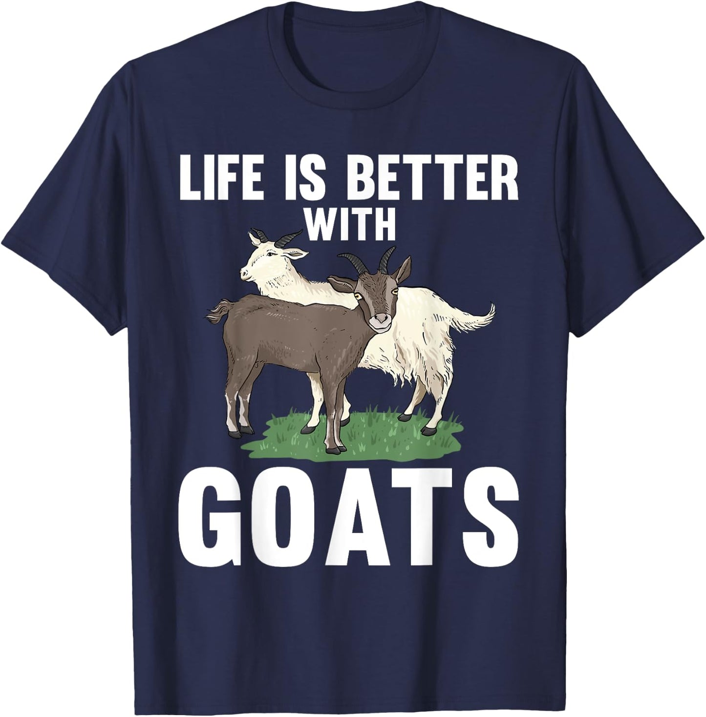Cool Goats Women Goat Whisperer Nubian Animal Farmer T-Shirt - T-Shirt | Navy