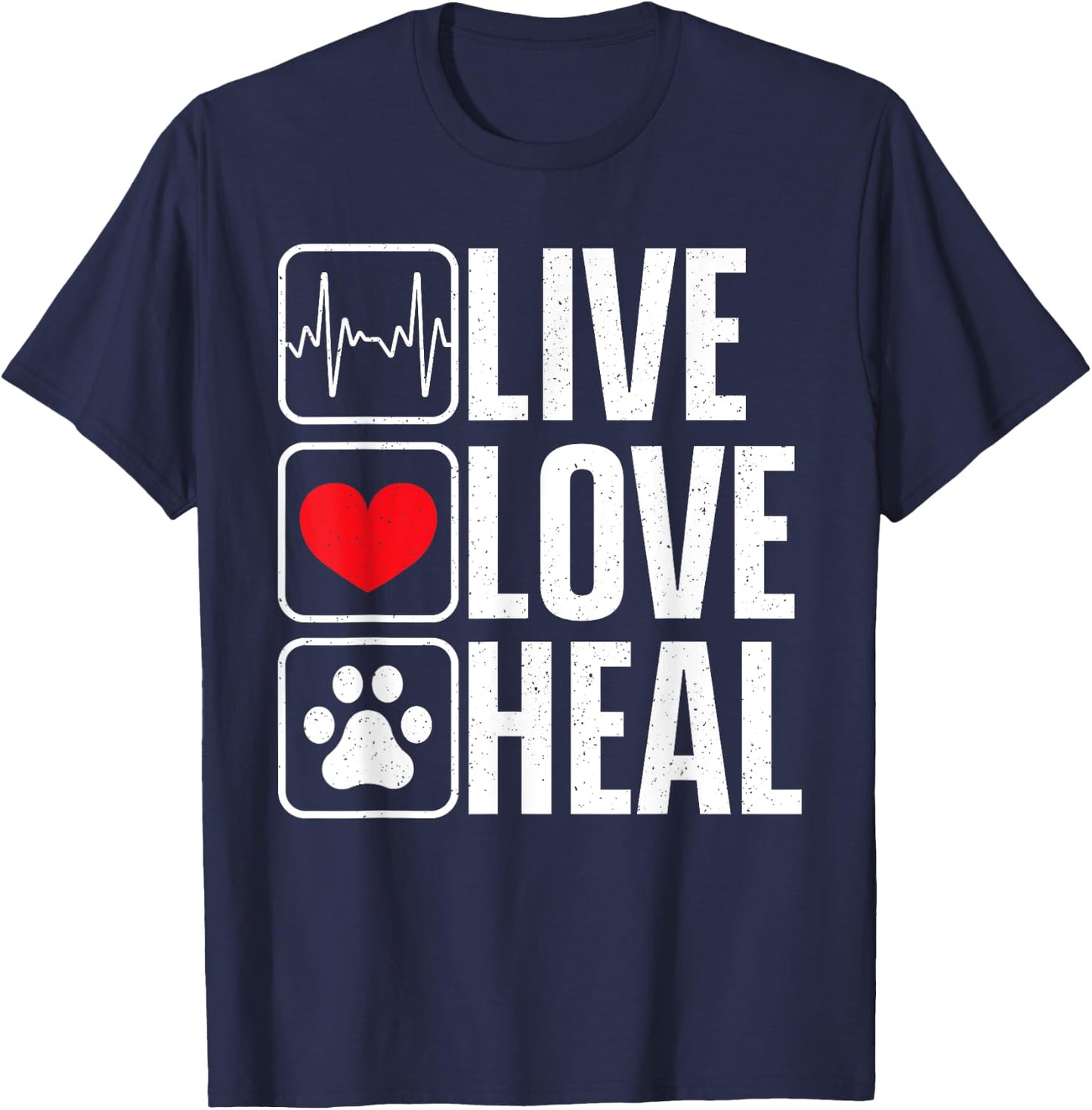 Funny Veterinarian Art Women Veterinary Pet Vet Tech T-Shirt - T-Shirt | Navy