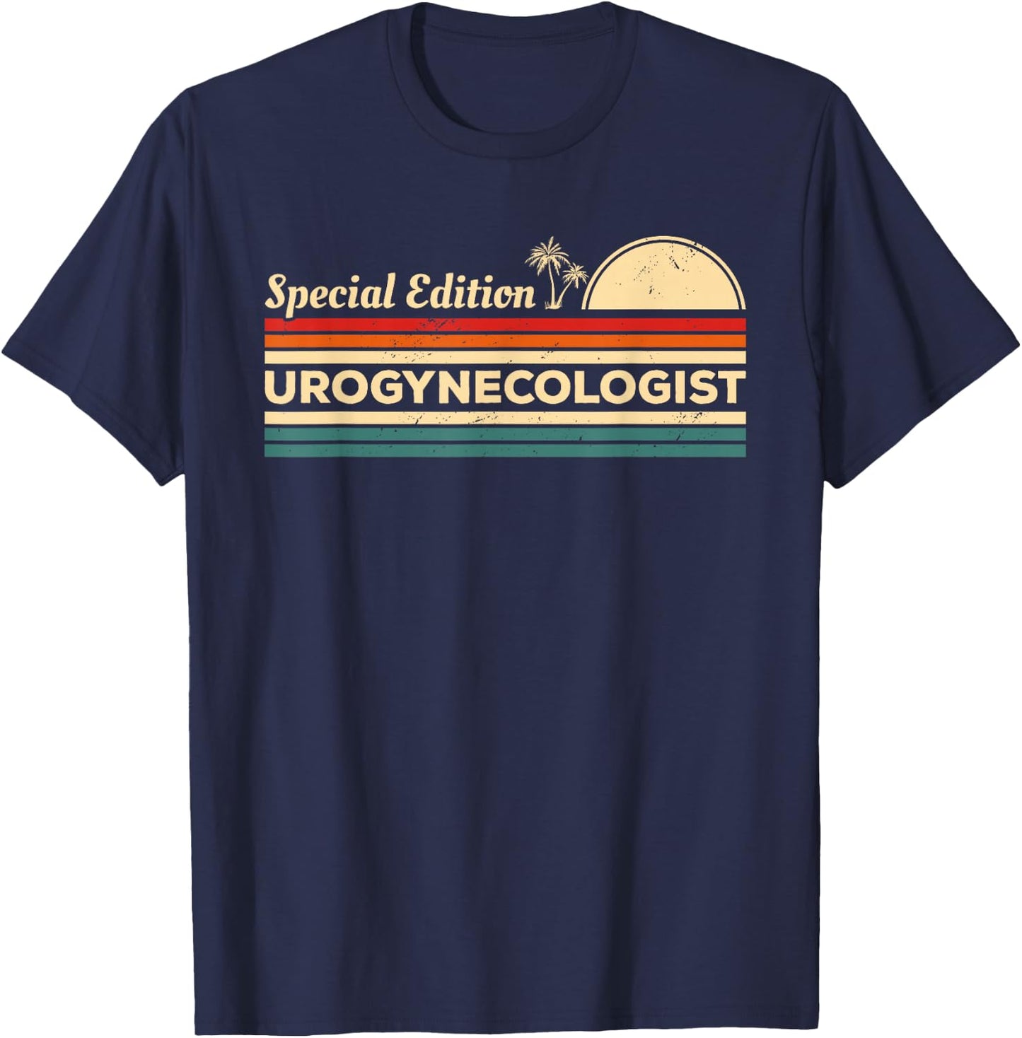 Vintage Urogynecologist Urogynecology T-Shirt - T-Shirt | Navy