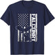 American Falconry Birder Falcon Trainer Ornithology Falcon T-Shirt - T-Shirt | Navy