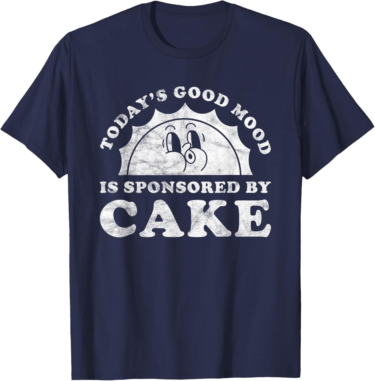 Funny Cute Retro Vintage Cake T-Shirt - T-Shirt | Navy