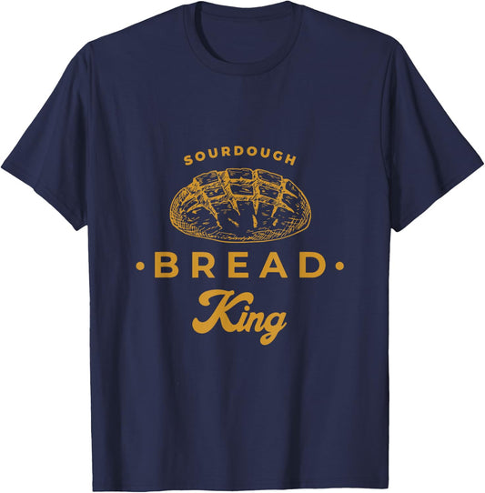 Sourdough Bread King Men T-Shirt - T-Shirt | Navy
