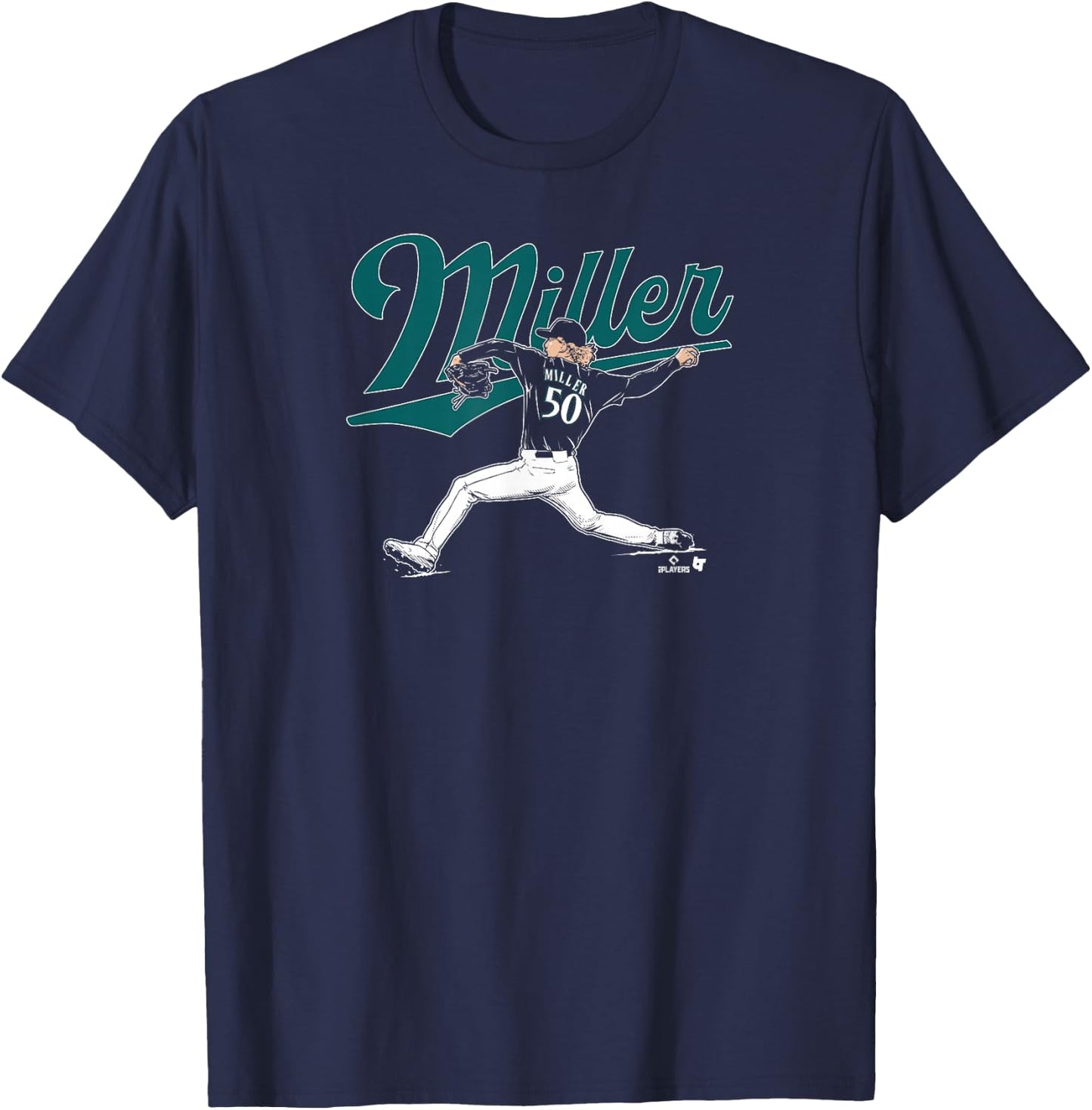 Bryce Miller - Seattle Baseball T-Shirt - T-Shirt | Navy