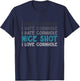 I Hate Cornhole Nice Shot I Love Cornhole Funny Cornhole T-Shirt - T-Shirt | Navy