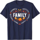 Blessed Thankful Family Thanksgiving T-Shirt - T-Shirt | Navy