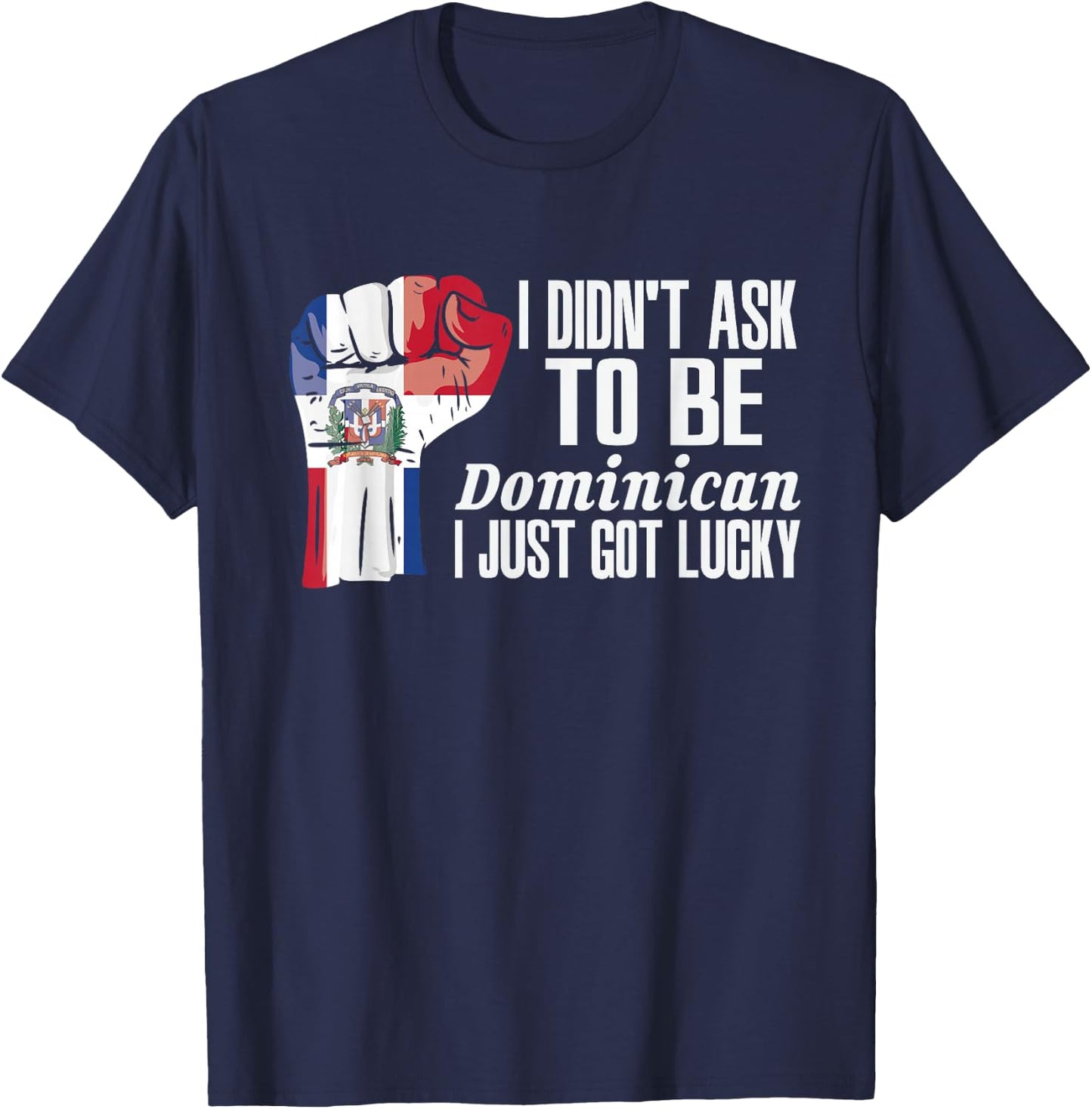 Dominican Dominican Republic Flag Grown Roots Patriot T-Shirt - T-Shirt | Navy