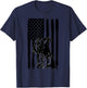 American Flag USA Patriot Boxer Dog dad T-Shirt - T-Shirt | Navy