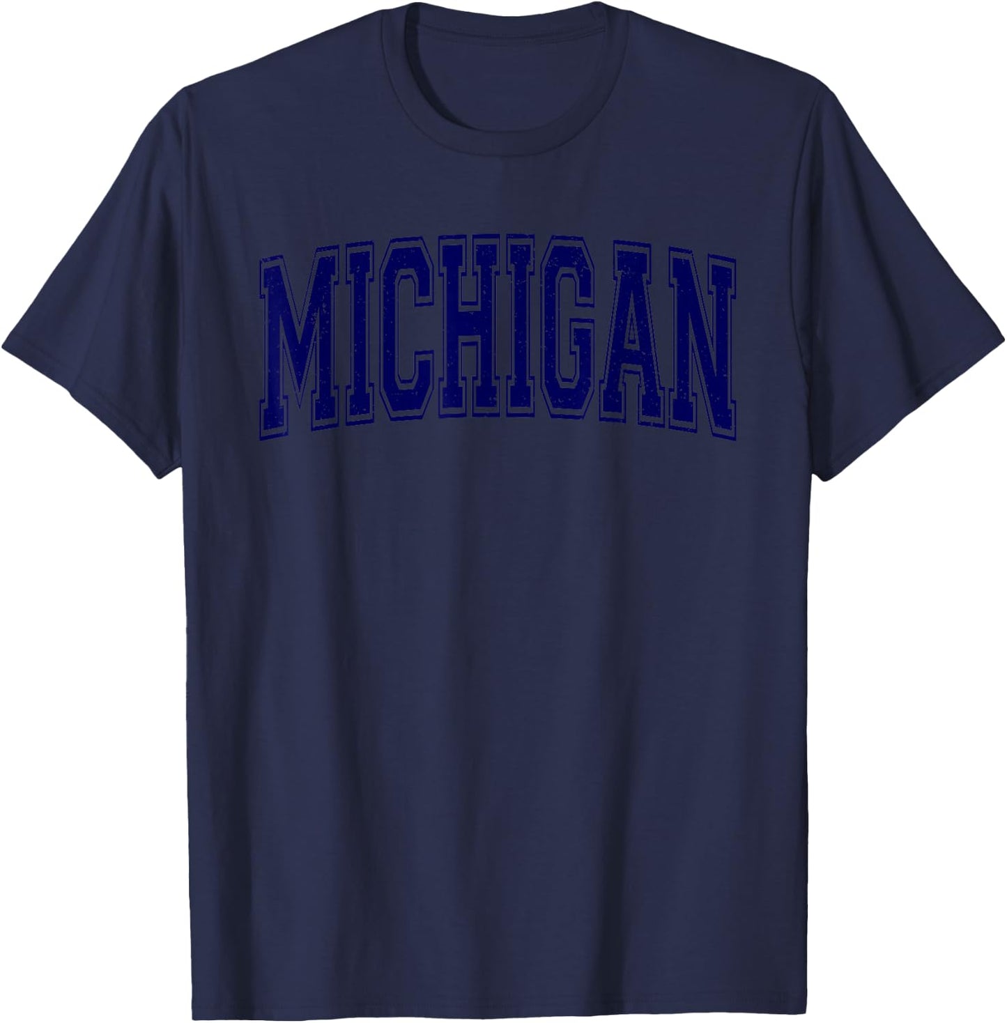 Michigan Varsity Sports Athletic Jersey Style T-Shirt - T-Shirt | Navy