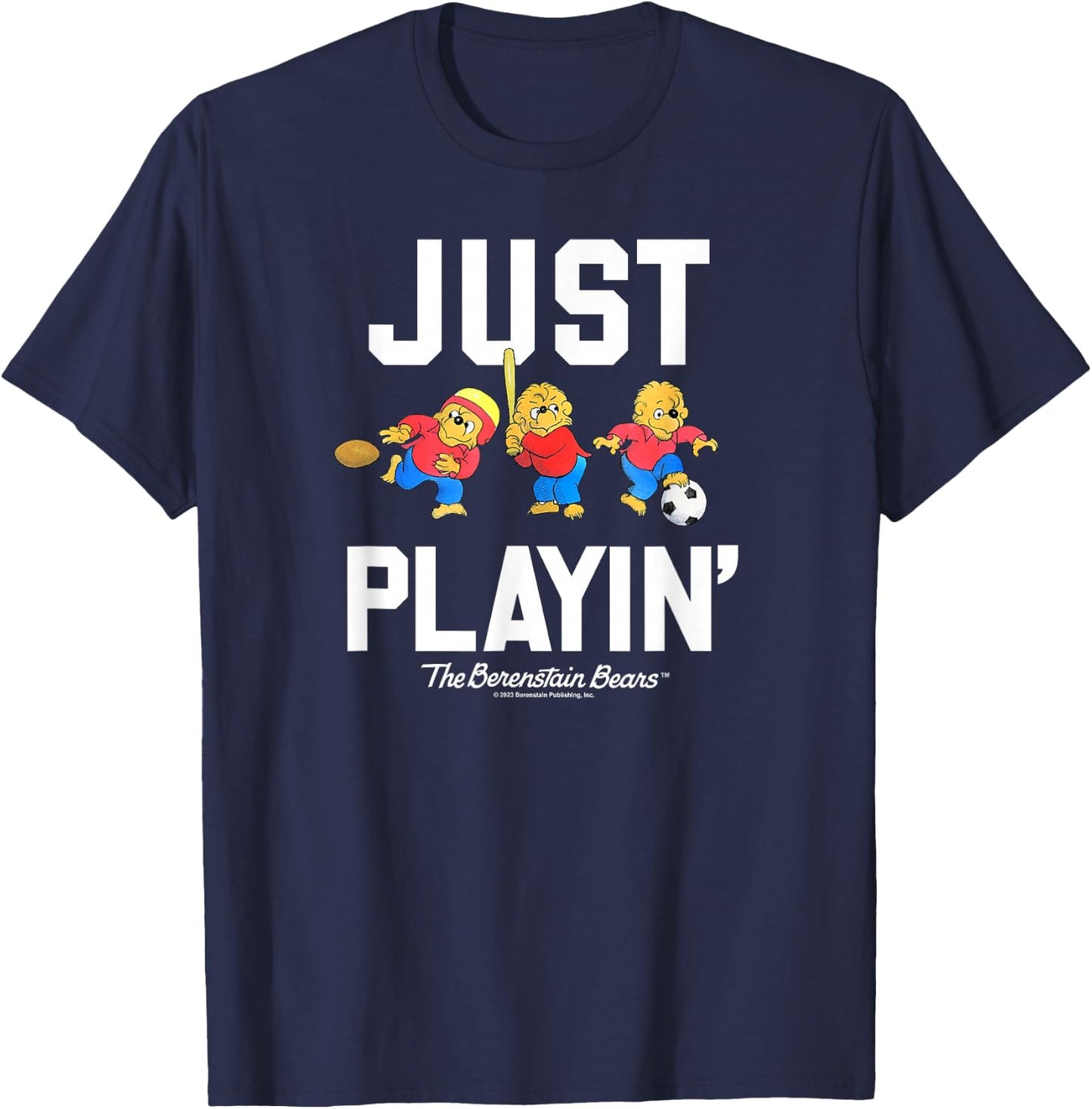 The Berenstain Bears The Berenstain Bears Just Playin T-Shirt - T-Shirt | Navy