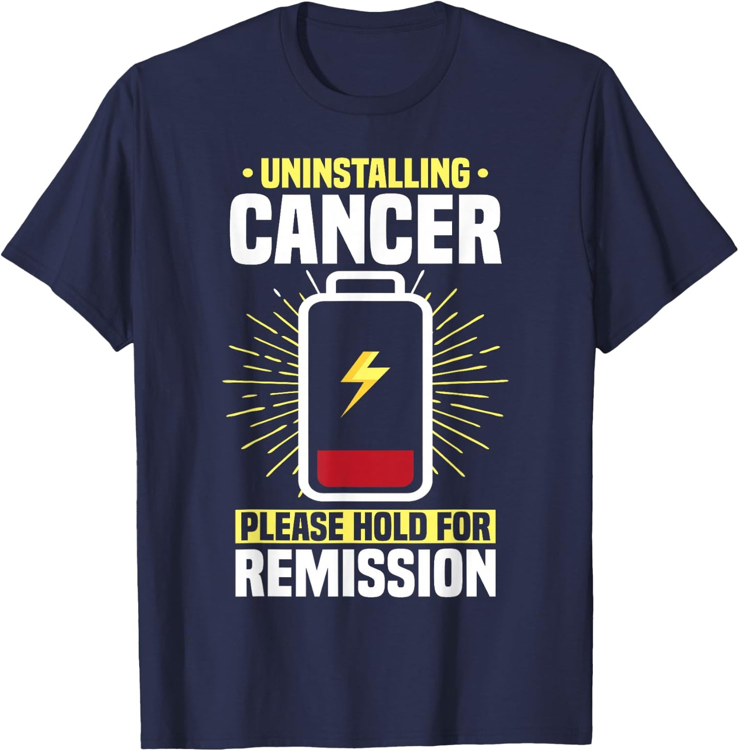 Warrior Chemotherapy Chemo Fighter T-Shirt - T-Shirt | Navy