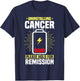 Warrior Chemotherapy Chemo Fighter T-Shirt - T-Shirt | Navy