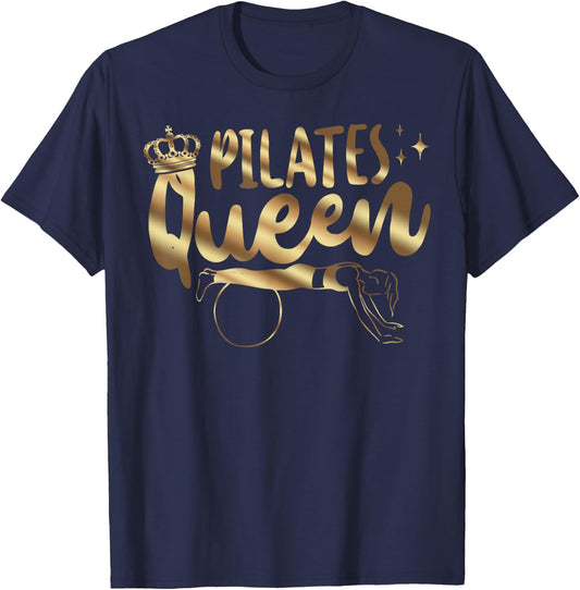 Pilates Instructor Teacher Queen Pilates Queen T-Shirt - T-Shirt | Navy