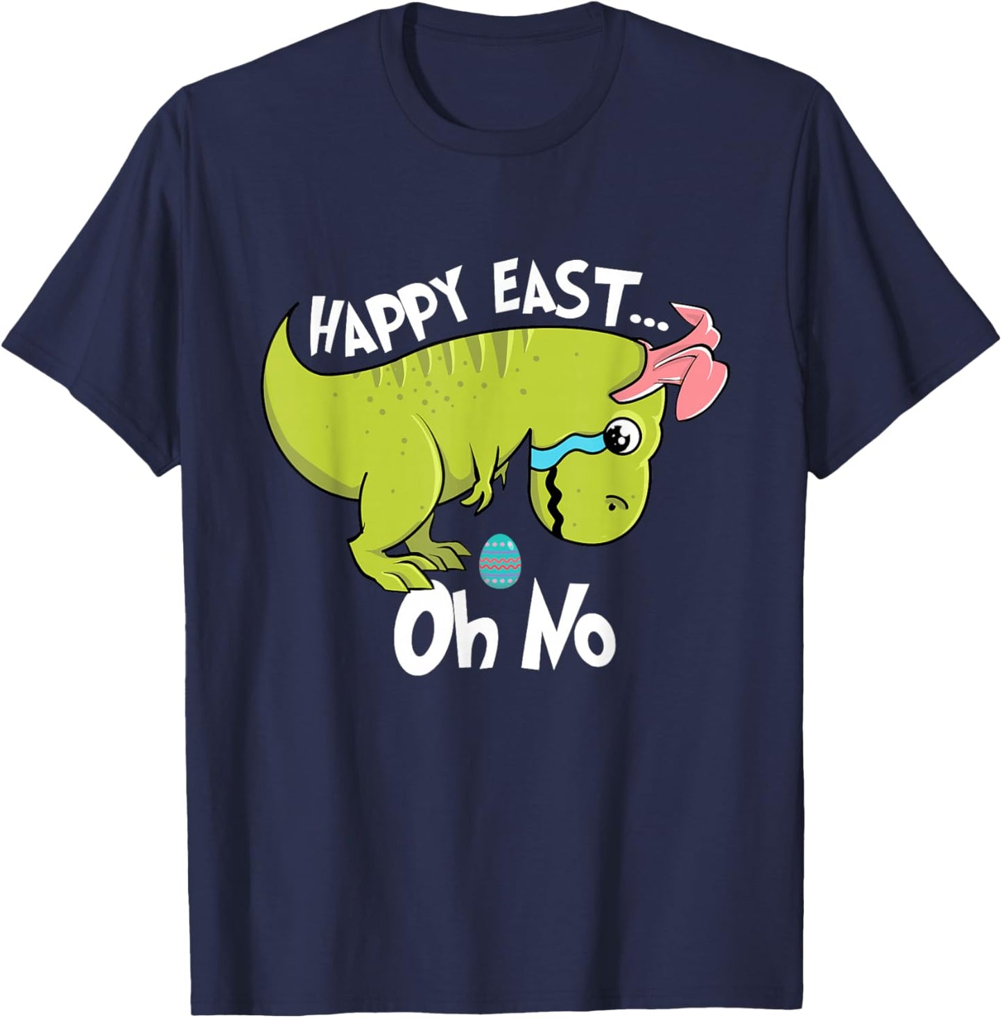 Happy East - Crying Easter Sunday Egg Hunters T-Shirt - T-Shirt | Navy