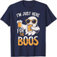 I'm Just Here for the Boos Halloween Party T-Shirt - T-Shirt | Navy