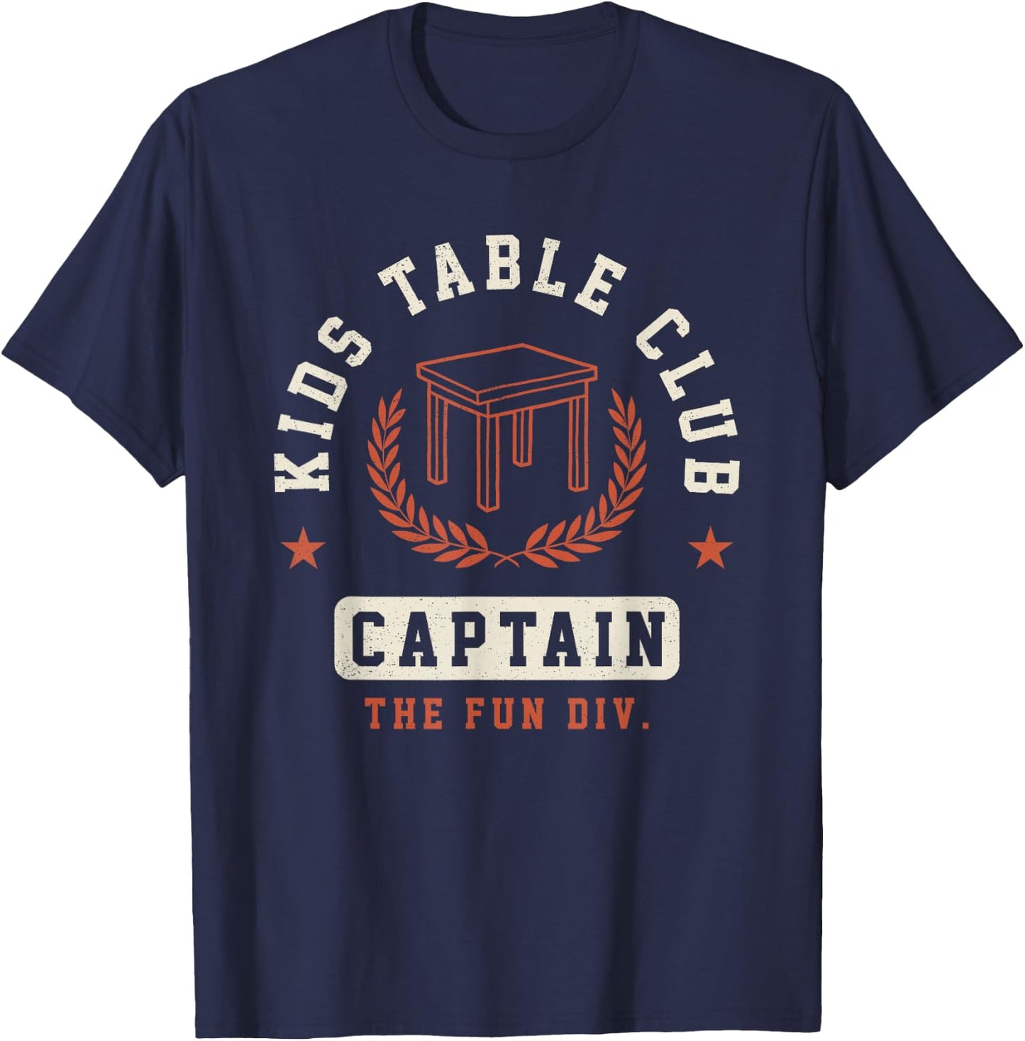 Funny Kids Table Captain Thanksgiving T-Shirt - T-Shirt | Navy