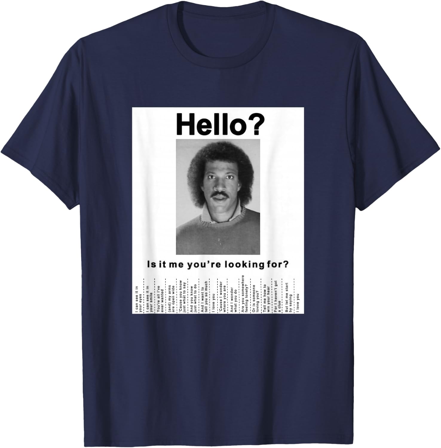 Finding Missing Person T-Shirt - T-Shirt | Navy