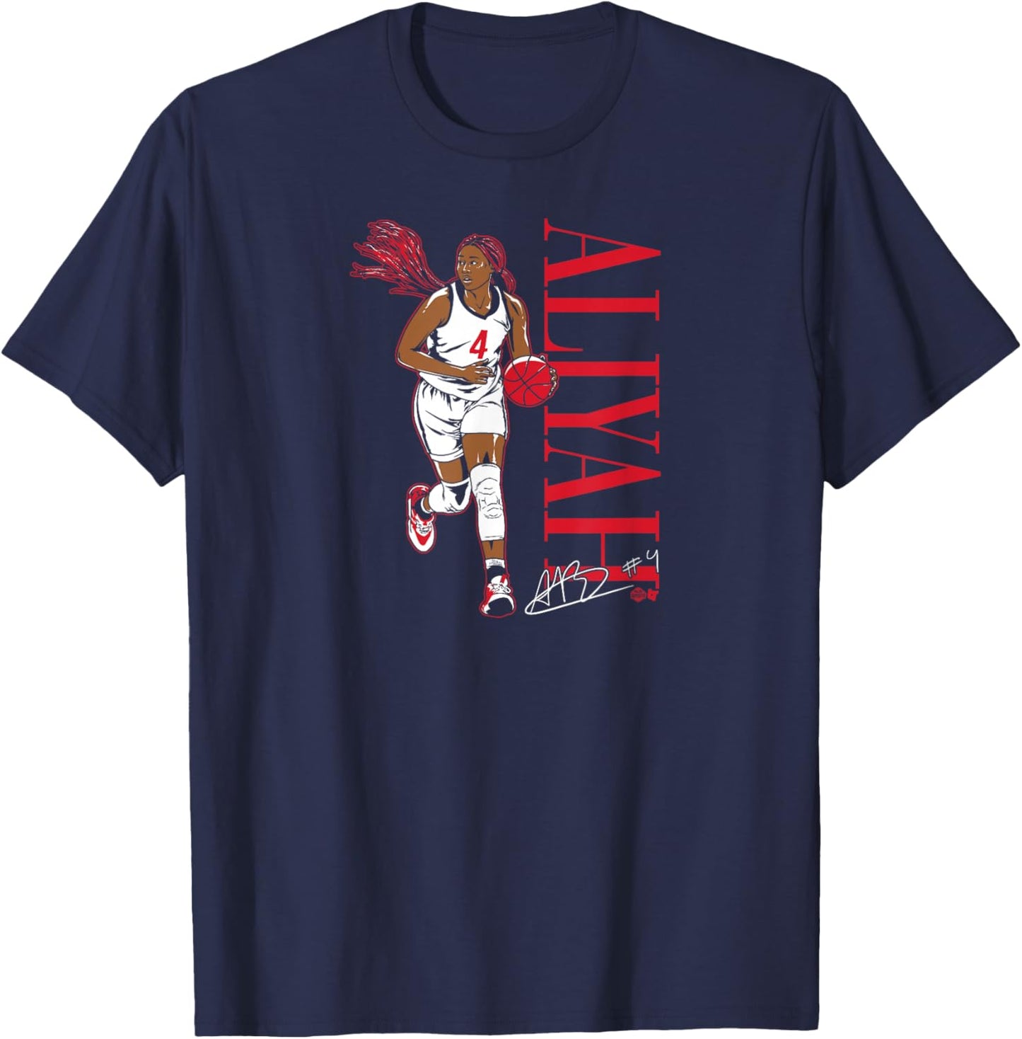 Aliyah Boston: Player Pose - Women's Basketball T-Shirt - T-Shirt | Navy