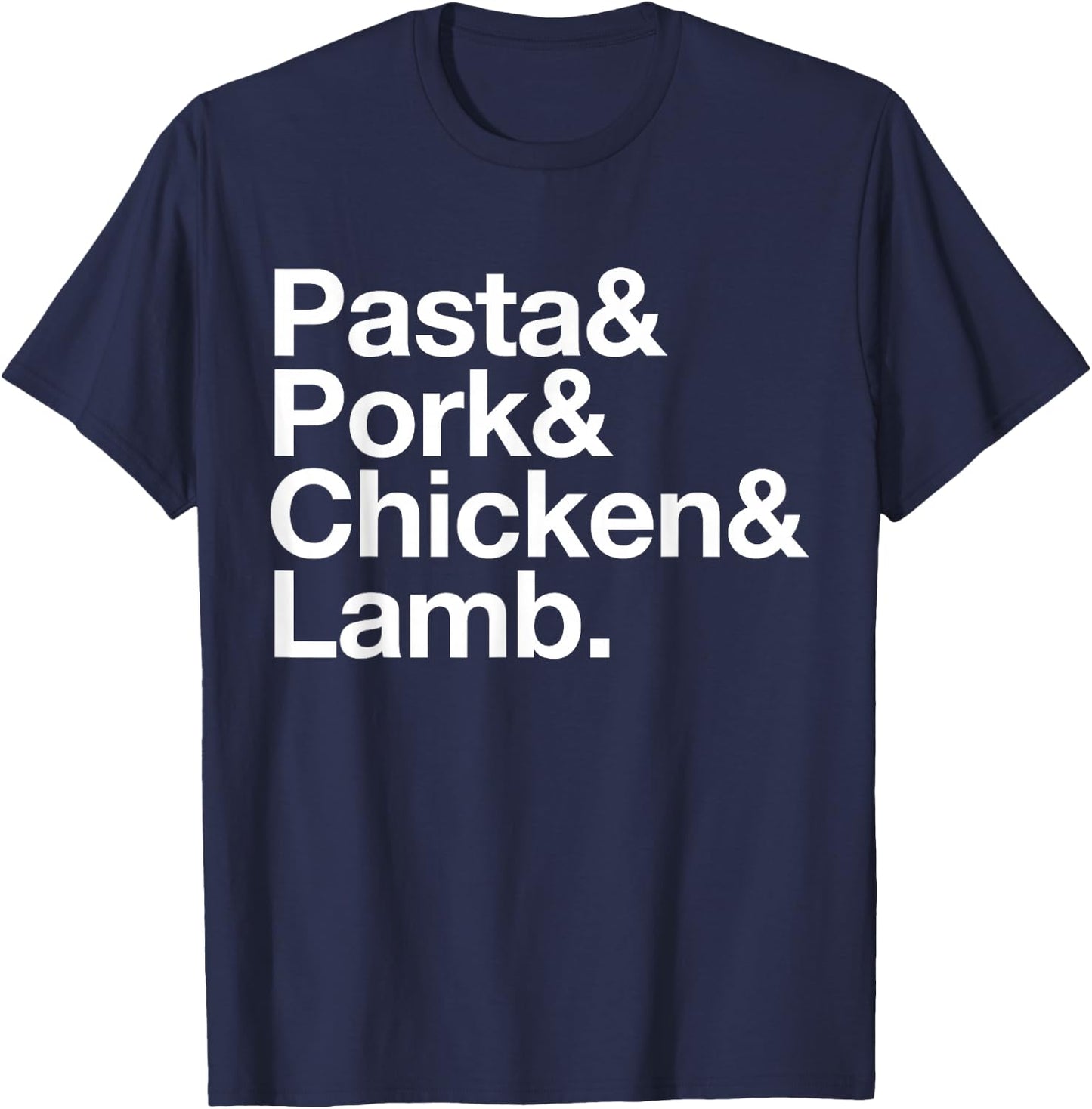 The Art of Pasta, Pork, Chicken & Lamb T-Shirt - T-Shirt | Navy