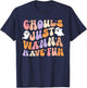 Ghouls Just Wanna Have Fun Spooky Season Groovy Halloween T-Shirt - T-Shirt | Navy