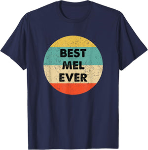 Mel Name T-Shirt - T-Shirt | Navy