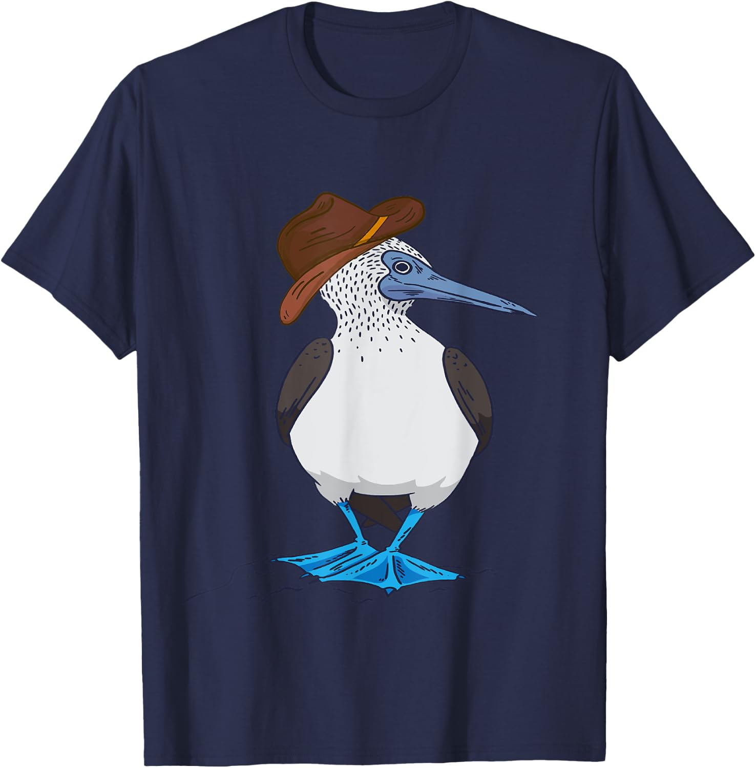 Western Blue Footed Booby Cowboy Blue Footed Booby Lover T-Shirt - T-Shirt | Navy