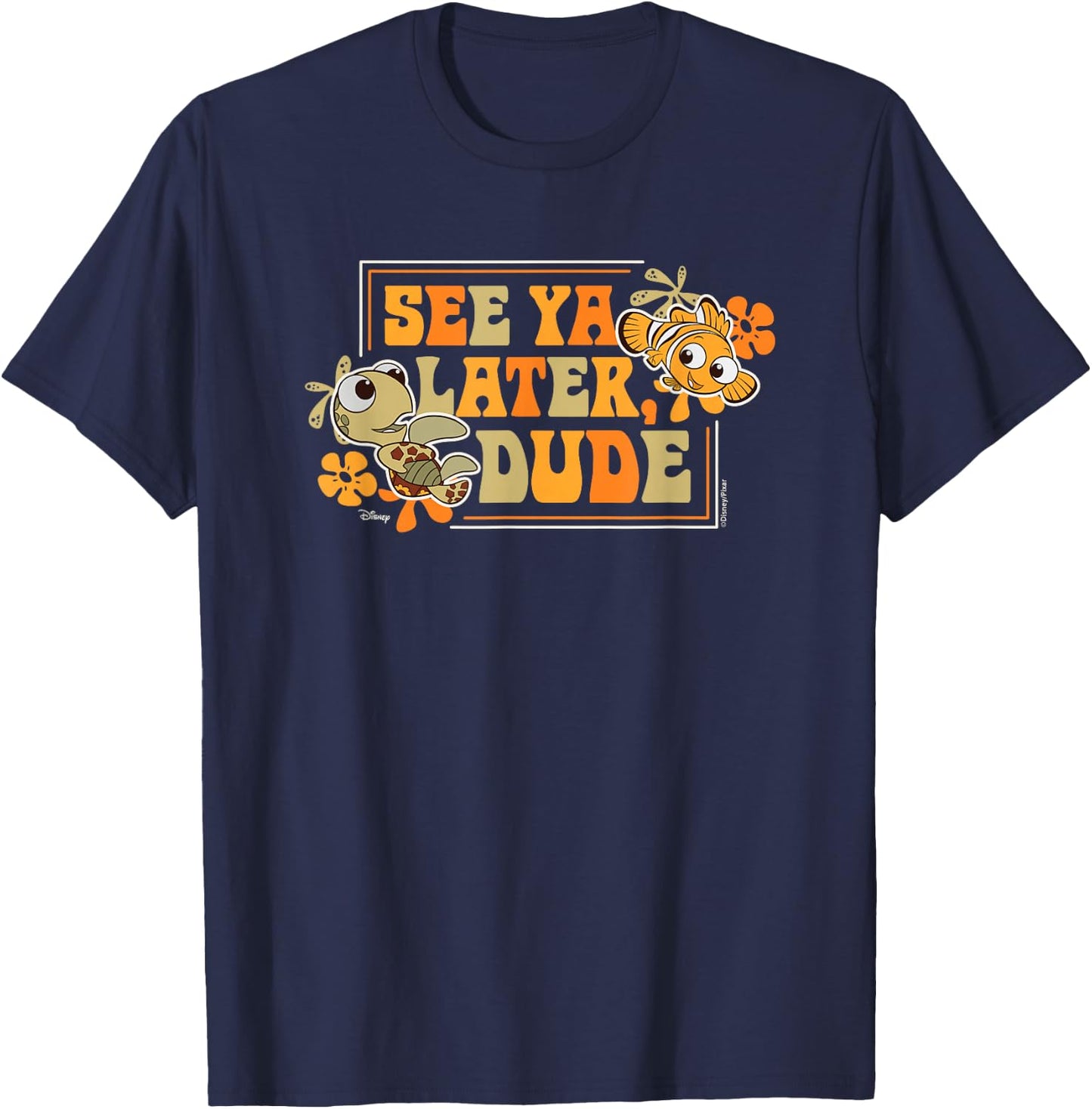 Finding Nemo - Squirt Turtle See Ya Later Dude T-Shirt - T-Shirt | Navy