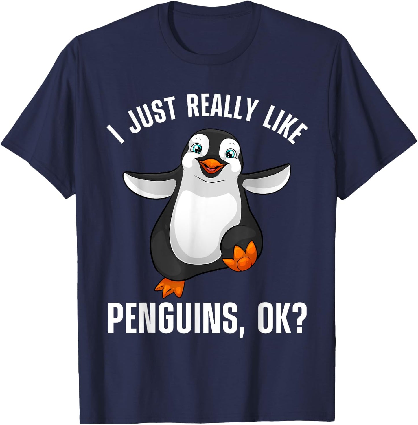 Cool Penguin Women Kids Penguin Lovers Penguins T-Shirt - T-Shirt | Navy