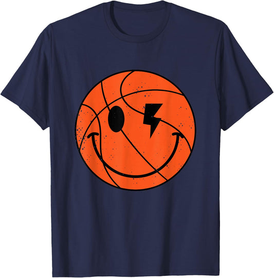 Cool Basketball for Boys Toddlers Men Women Girls Youth T-Shirt - T-Shirt | Navy