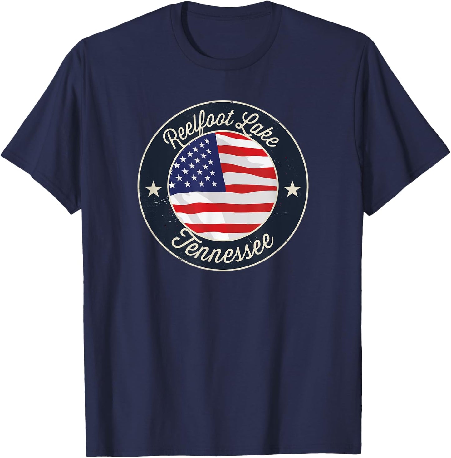 Reelfoot Lake - Patriotic Tennessee Souvenir Women Kids Men T-Shirt - T-Shirt | Navy