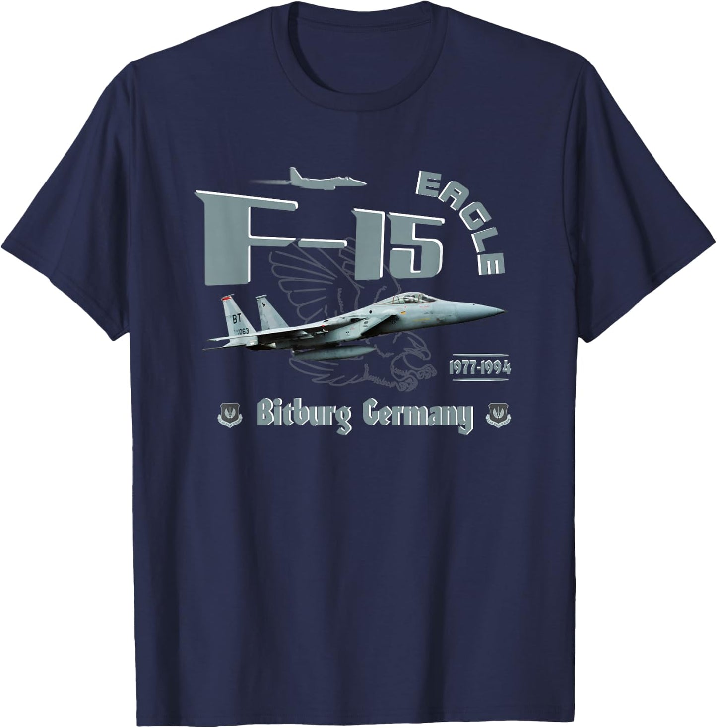 TSH Designs -Adults Black Classic Fit Short Sleeve T-Shirt - T-Shirt | Navy