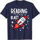 Reading Is A Blast Reading Specialist T-Shirt - T-Shirt | Navy
