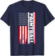 Vintage American USA Flag Cool Paintball Kids Men T-Shirt - T-Shirt | Navy