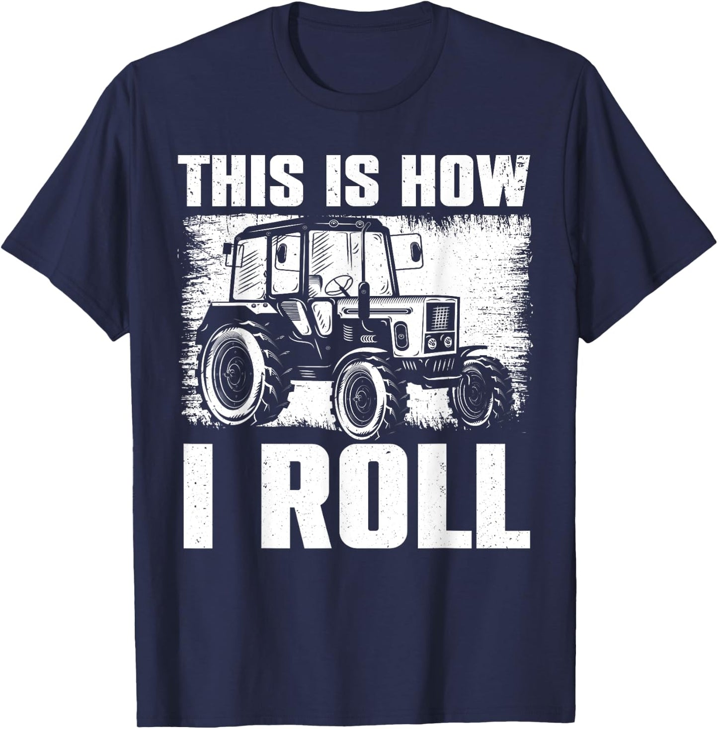Cool Farming Tractor Art Women Tractor Lover Farmer T-Shirt - T-Shirt | Navy