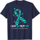 I Wear Teal For My Wife Ovarian Cancer Awareness T-Shirt - T-Shirt | Navy