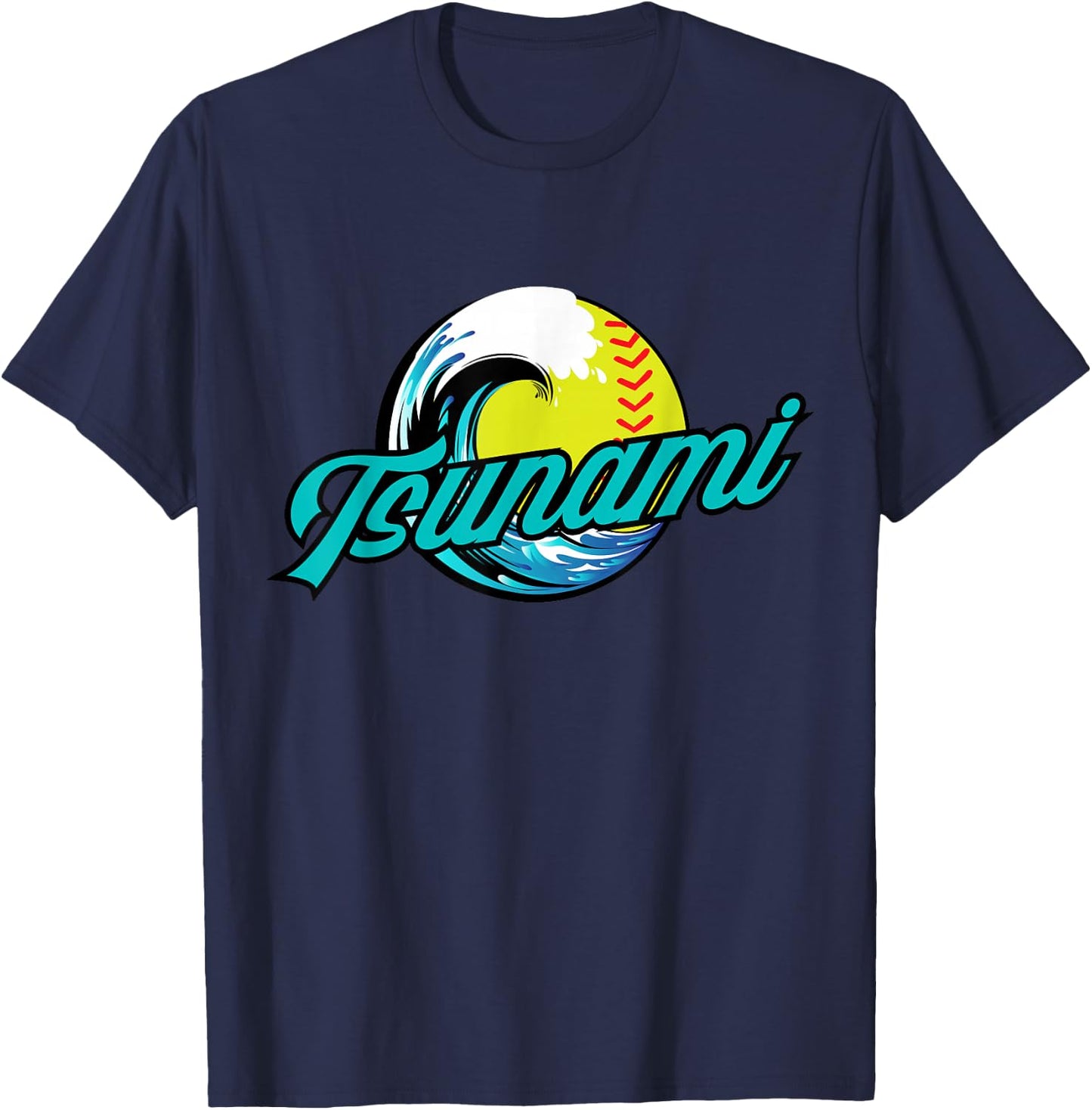 Tsunami Softball T-Shirt - T-Shirt | Navy