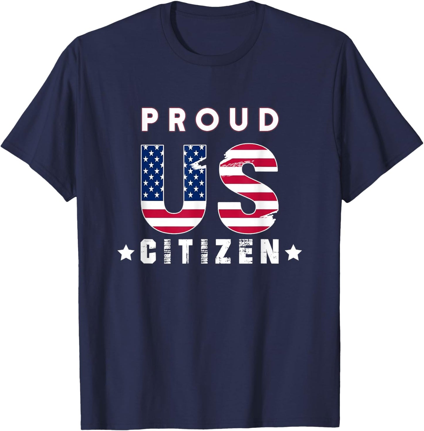 Proud to be an US citizen gift women men american T-Shirt - T-Shirt | Navy