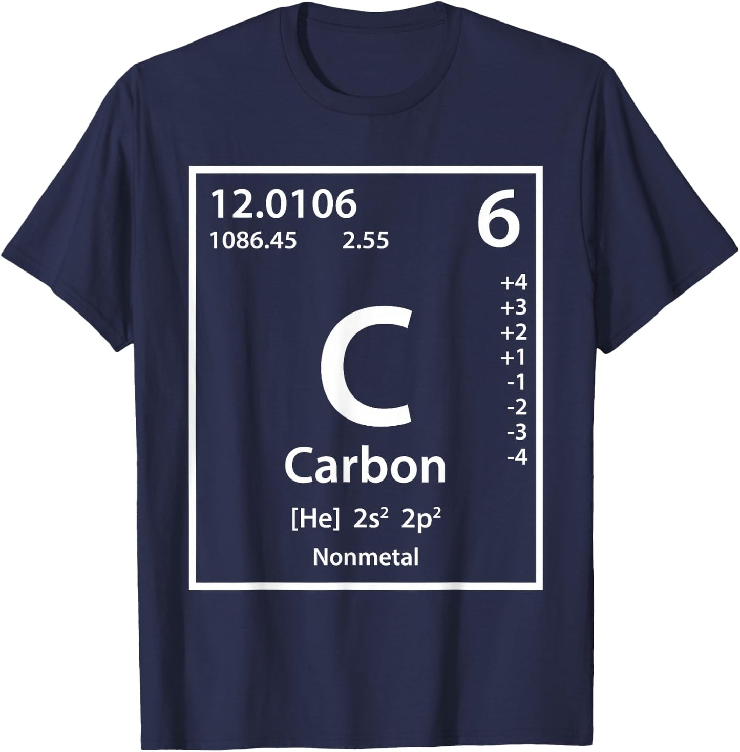 Carbon Element (white) T-Shirt - T-Shirt | Navy
